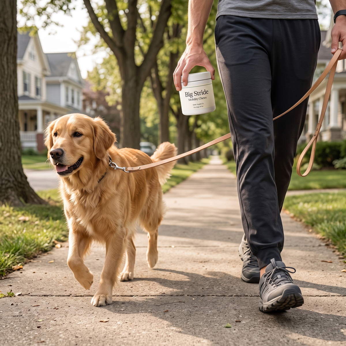 Big Stride Mobility Chews — daily walk