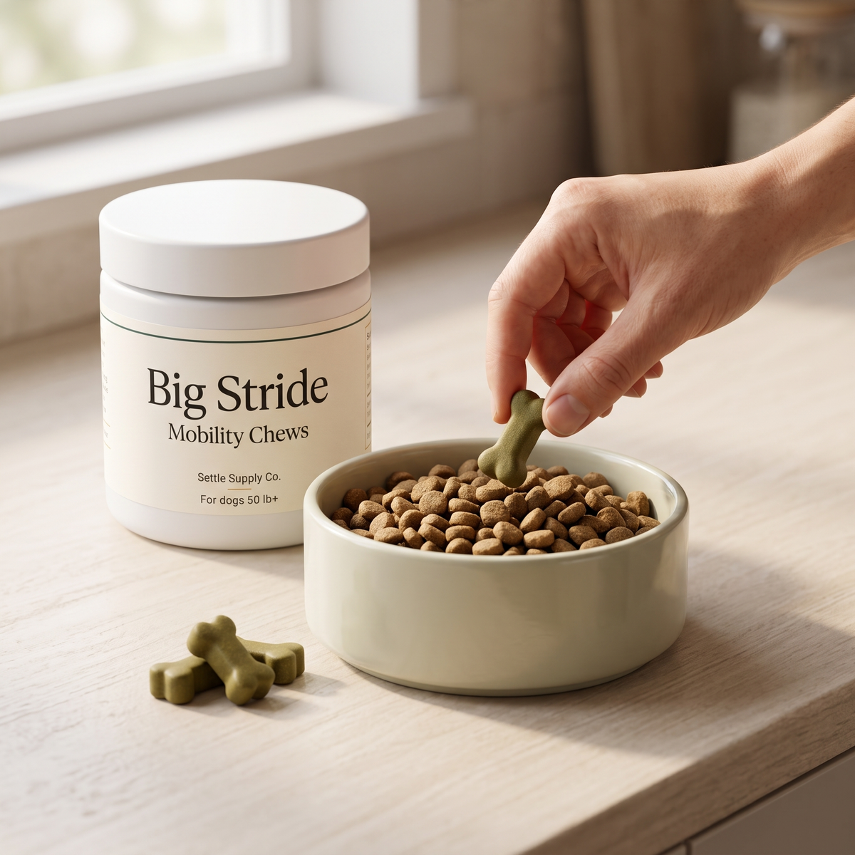 Big Stride Mobility Chews — how to prepare