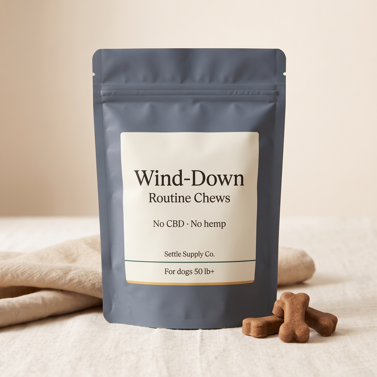 Wind-Down Routine Chews — hero product pouch