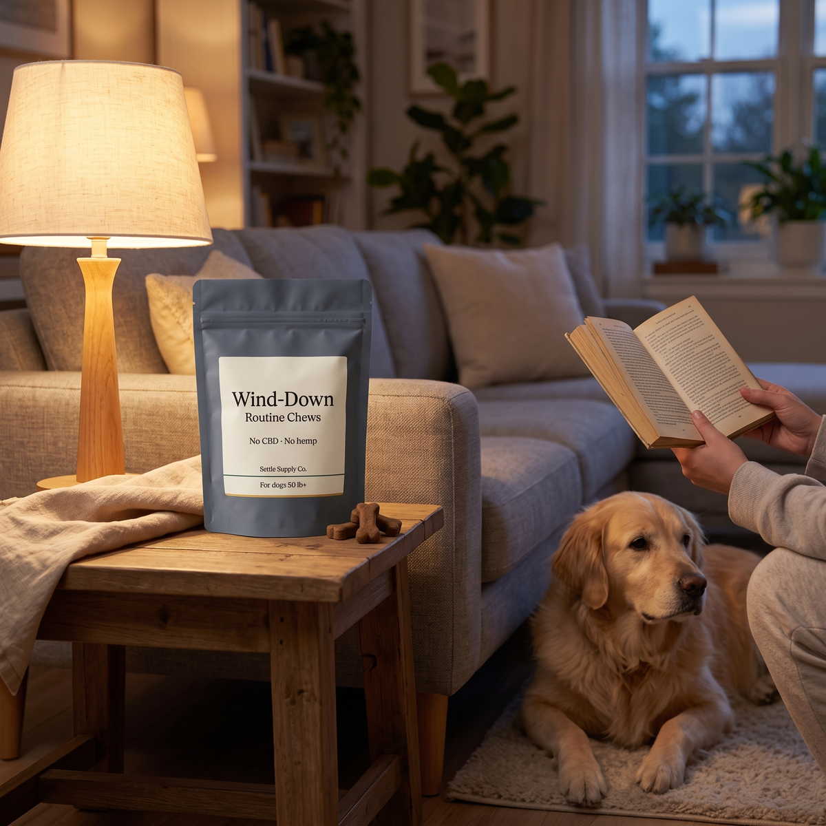 Wind-Down Routine Chews — quiet evening routine